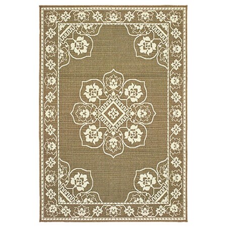 Oriental Weavers 3 ft. 7 in. x 5 ft. 6 in. Marina Rectangle Rug Tan M7764J110170ST